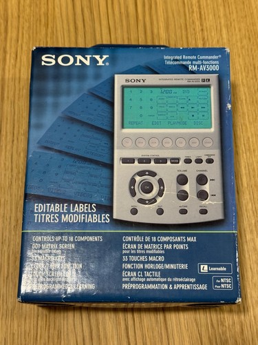 Sony av3000 integrated - rm-av3000,