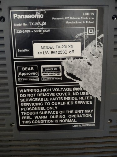 Used panasonic inch lcd tv - used,